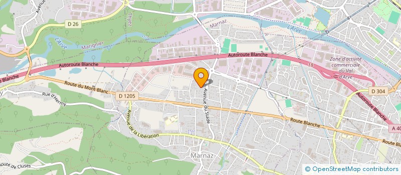 localisation de l'entreprise SCI MYLCENTVIN  MARNAZ