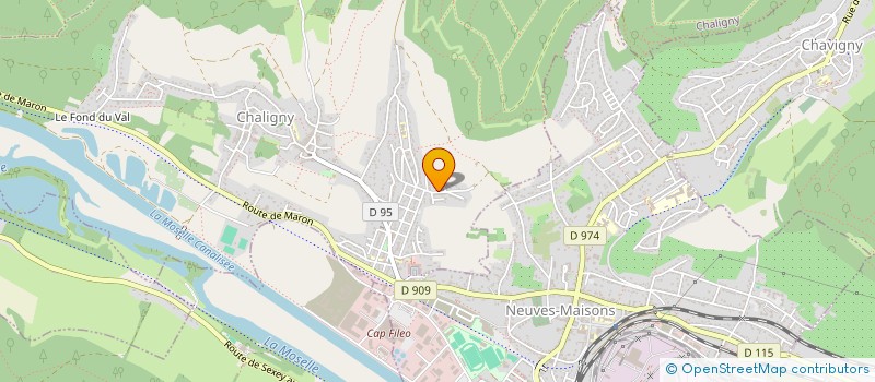 localisation de l'entreprise SCI MYLERIC  CHALIGNY