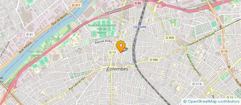 localisation de l'entreprise SCI MYLIBEL à COLOMBES