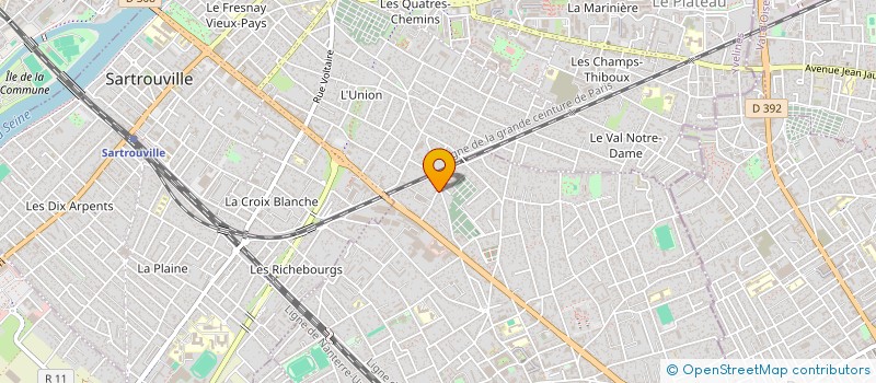 localisation de l'entreprise SCI MYLS  HOUILLES