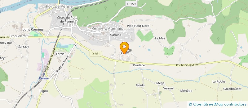 localisation de l'entreprise SCI MYLSAM  PENNE-D'AGENAIS