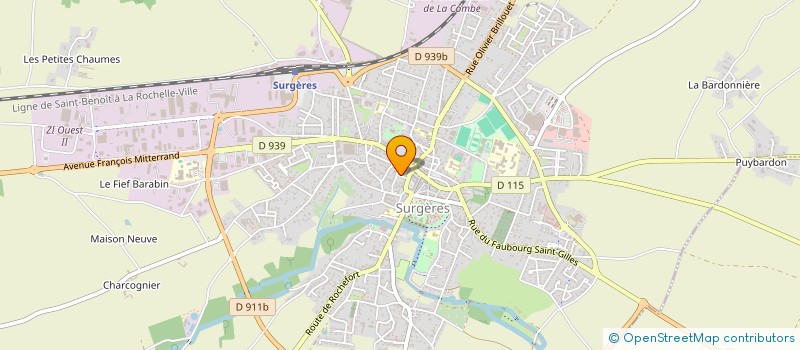 localisation de l'entreprise SCI MYLUC  SURGERES