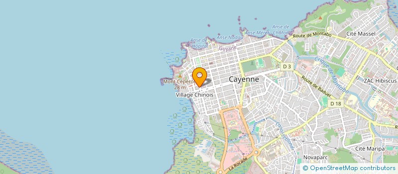 localisation de l'entreprise SCI MYM  CAYENNE