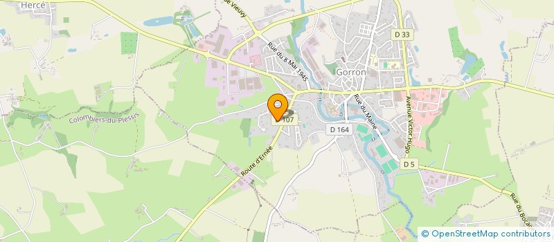 localisation de l'entreprise SCI MYM  GORRON