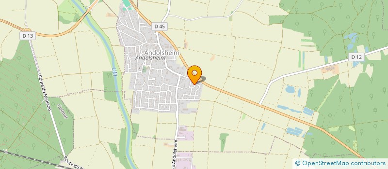 localisation de l'entreprise SCI MYM'S  ANDOLSHEIM