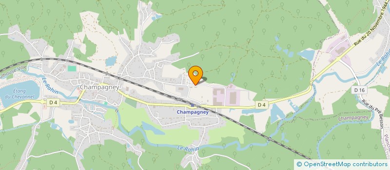 localisation de l'entreprise SCI MYMA  CHAMPAGNEY