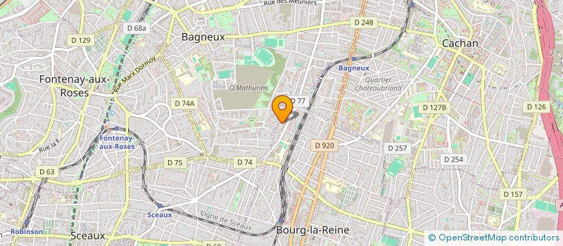 localisation de l'entreprise SCI MYMOSAS à BOURG-LA-REINE