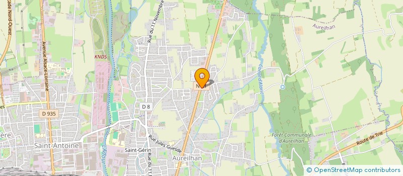 localisation de l'entreprise SCI MYMU  AUREILHAN