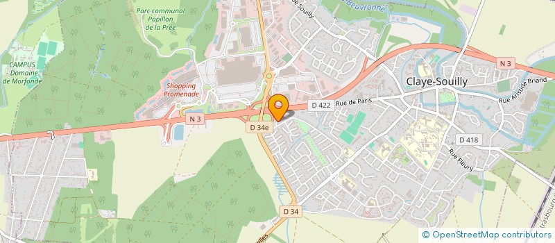 localisation de l'entreprise SCI MYN'S  CLAYE-SOUILLY