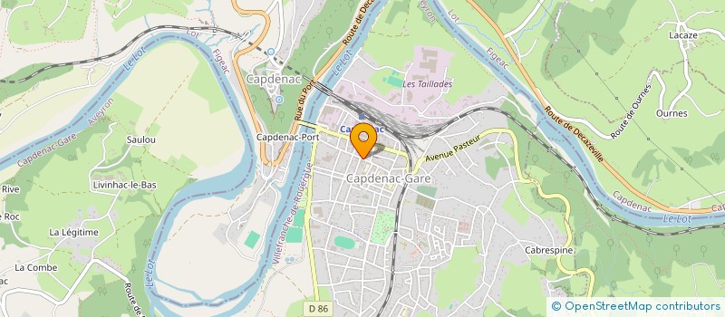 localisation de l'entreprise SCI MYOCEMI  CAPDENAC-GARE