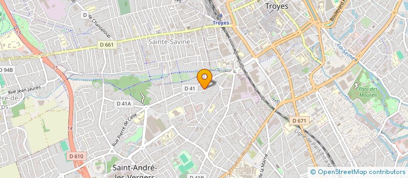 localisation de l'entreprise SCI  MYOSOTIS  SAINT-ANDRE-LES-VERGERS