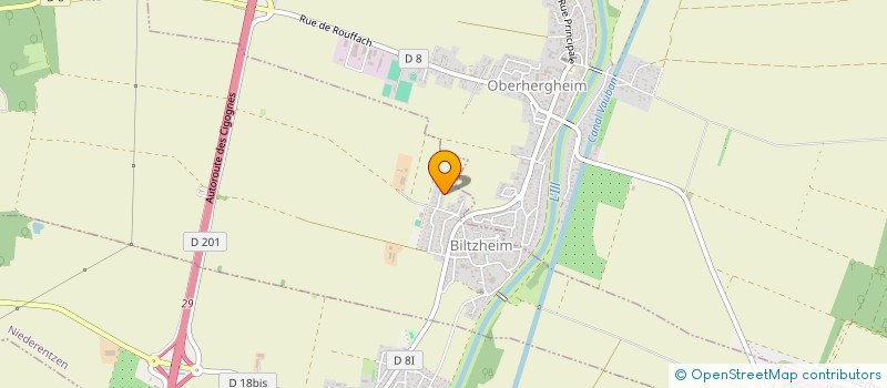 localisation de l'entreprise SCI MYOSOTIS  BILTZHEIM