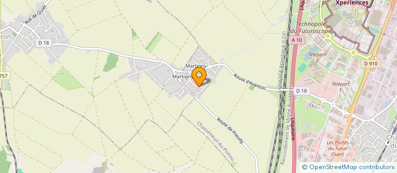 localisation de l'entreprise SCI MYRA  CHASSENEUIL-DU-POITOU