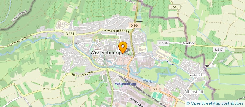 localisation de l'entreprise SCI MYRAGE  WISSEMBOURG