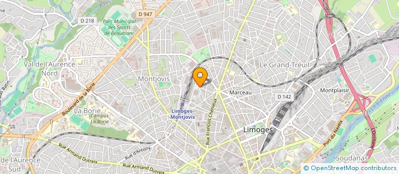 localisation de l'entreprise SCI MYRALE à LIMOGES