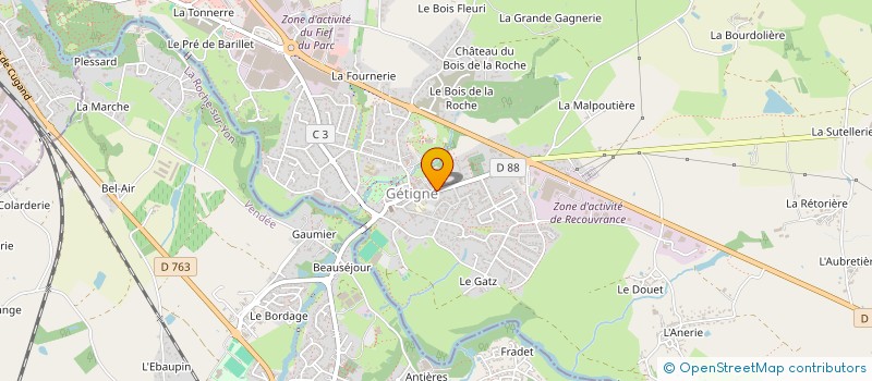 localisation de l'entreprise SCI MYRCIE  GETIGNE