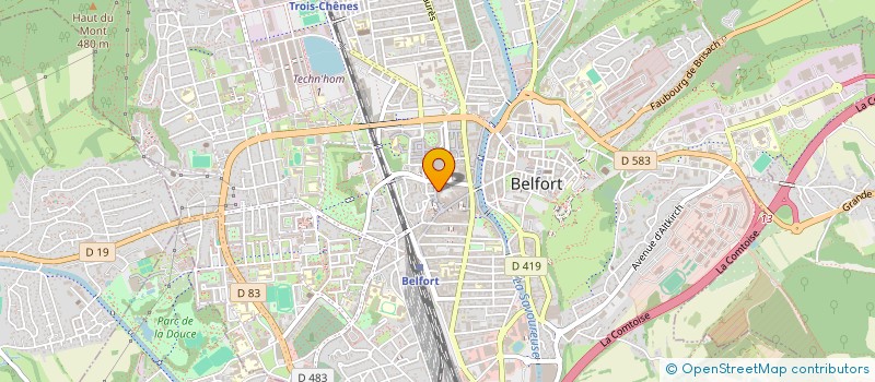 localisation de l'entreprise SCI MYRCO à BELFORT