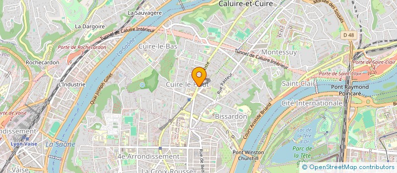 localisation de l'entreprise SCI MYRE LINGUE  CALUIRE ET CUIRE