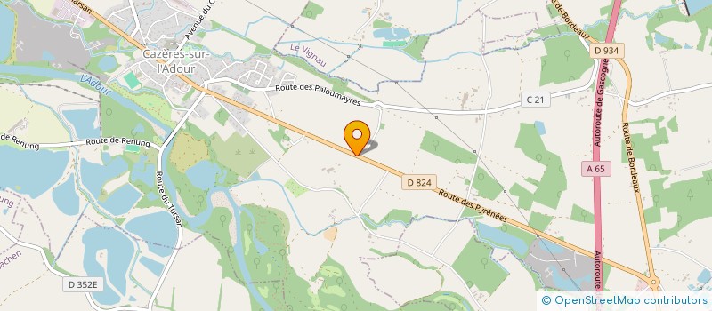 localisation de l'entreprise SCI MYREDE  GRENADE SUR L'ADOUR