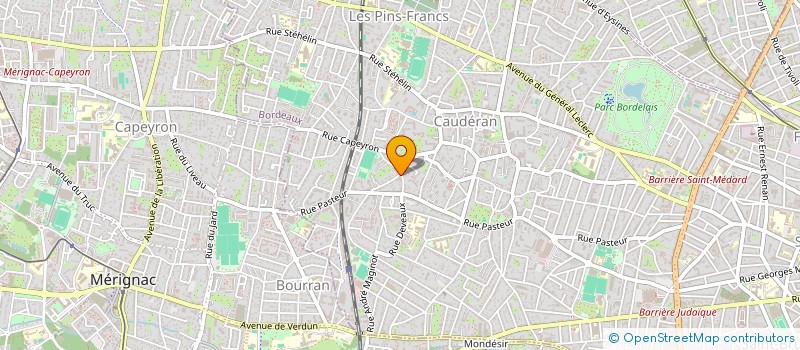 localisation de l'entreprise SCI MYRIADE-BOUGUI  BORDEAUX