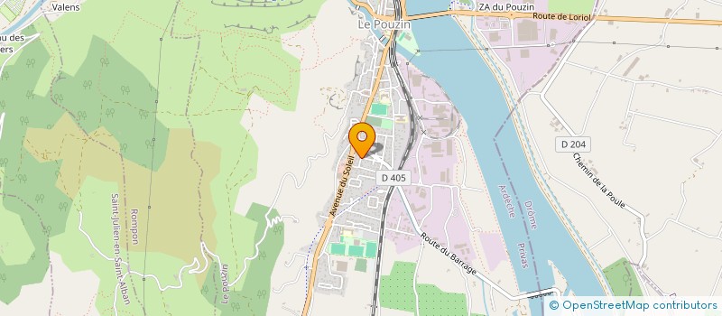 localisation de l'entreprise SCI MYRIAM  LE POUZIN