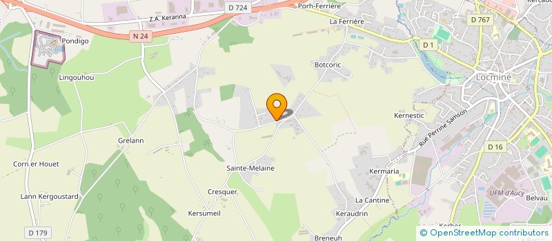 localisation de l'entreprise SCI MYRIC  PLUMELIN