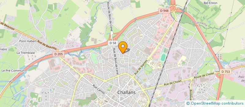 localisation de l'entreprise SCI MYRIK à CHALLANS