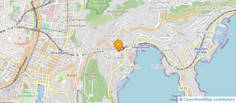 localisation de l'entreprise SCI MYRIS à VILLEFRANCHE-SUR-MER