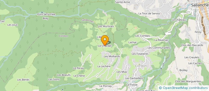 localisation de l'entreprise SCI MYRTILLE & CO  CORDON