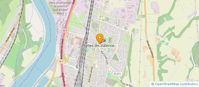 localisation de l'entreprise SCI MYS  PORTES LES VALENCE