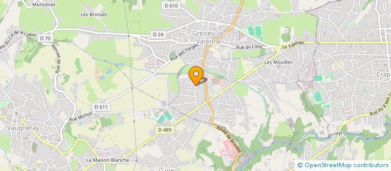 localisation de l'entreprise SCI MYS12  GREZIEU-LA-VARENNE