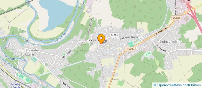 localisation de l'entreprise SCI MYSAND  QUINCY-VOISINS