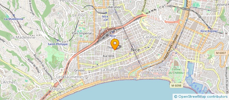 localisation de l'entreprise SCI MYSYLYC à NICE