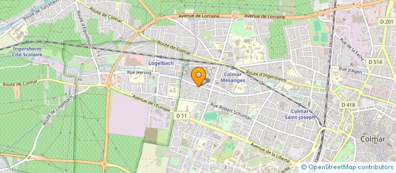 localisation de l'entreprise SCI MYT  COLMAR