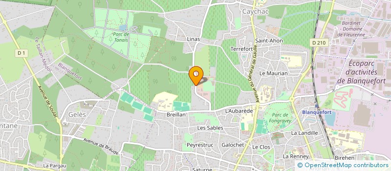 localisation de l'entreprise SCI MYTIA à BLANQUEFORT