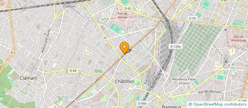 localisation de l'entreprise SCI MYTYCH  CHATILLON