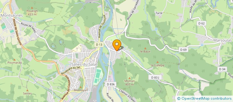 localisation de l'entreprise SCI MYV IMMO  SALIES-DU-SALAT