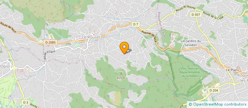 localisation de l'entreprise SCI MYW  LE ROURET