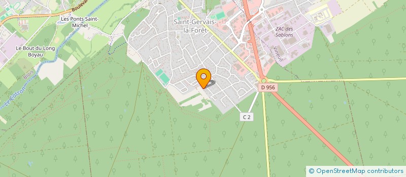 localisation de l'entreprise SCI MZ  SAINT-GERVAIS-LA-FORET