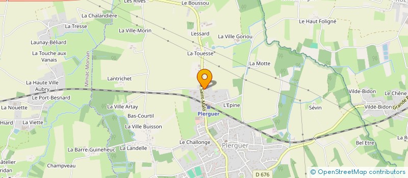 localisation de l'entreprise SCI MZH  PLERGUER