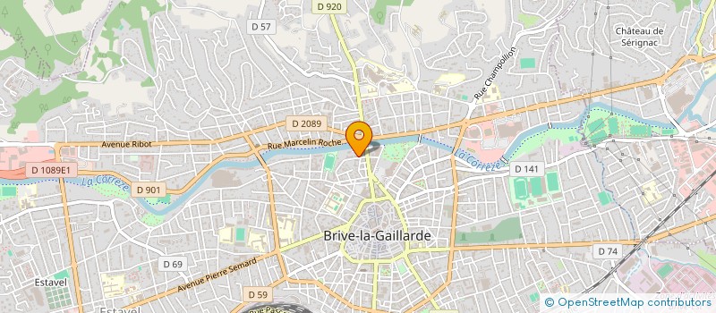 localisation de l'entreprise SCI N 1 DE LA RUE DAVID  BRIVE-LA-GAILLARDE