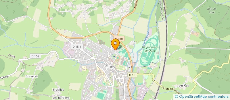 localisation de l'entreprise SCI N 14 DE LA PORTE DES PRES  CLUNY