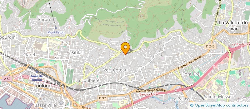 localisation de l'entreprise SCI N 23  TOULON