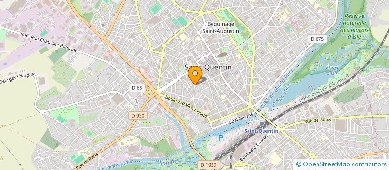 localisation de l'entreprise SCI N 39 RUE THIERS  SAINT-QUENTIN