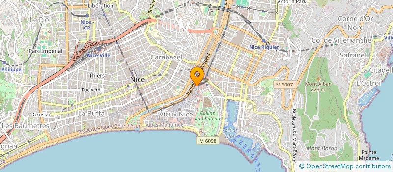 localisation de l'entreprise SCI N 75 à NICE