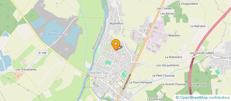 localisation de l'entreprise SCI N.A.G.  SEICHES-SUR-LE-LOIR