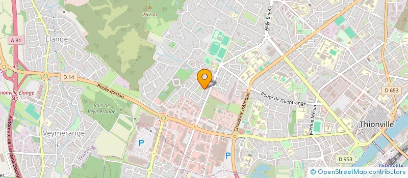 localisation de l'entreprise SCI N.A.L.A à THIONVILLE