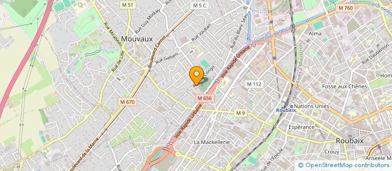 localisation de l'entreprise SCI N.A.M  TOURCOING