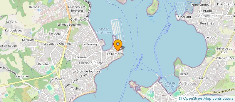 localisation de l'entreprise SCI N.A.P  LARMOR-PLAGE