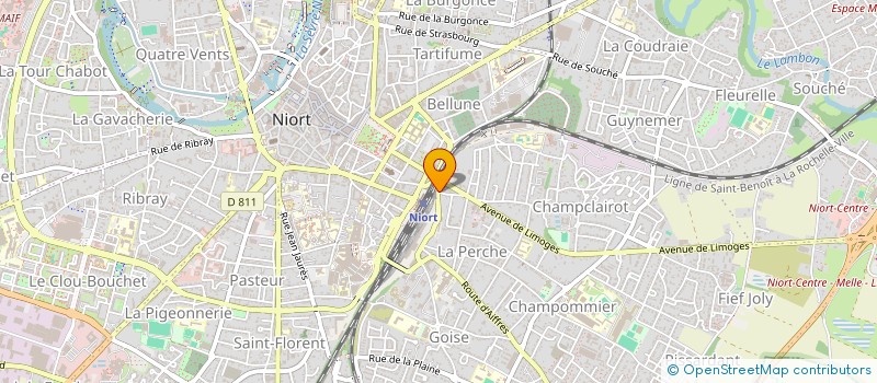 localisation de l'entreprise SCI N.A.P.L.L à NIORT
